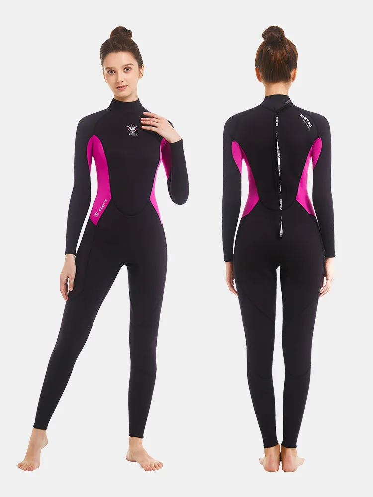 

3MM Women Neoprene Full Body Outdoor Water Sports Beach Surfing Snorkeling Swim Diving Suit Scuba Keep Warm Spearfishing WetSuit