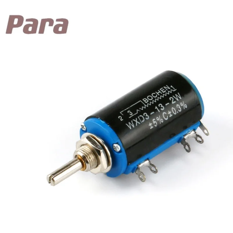 WXD3-13-2W 1K 2.2K 4.7K 5.6K 10K 22K 47K 220R 470R 220 470 ohm WXD3 WXD3-13 2W Wirewound Multi-Turn Potentiometer Rotary Switch