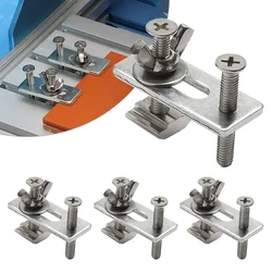 4pcs M6 T Track Hold Down Clamps Kit For 3018-PRO 3018-MX3 3018-PROVer 1810-PRO CNC Router Plywood Engraving Machine Woodworking