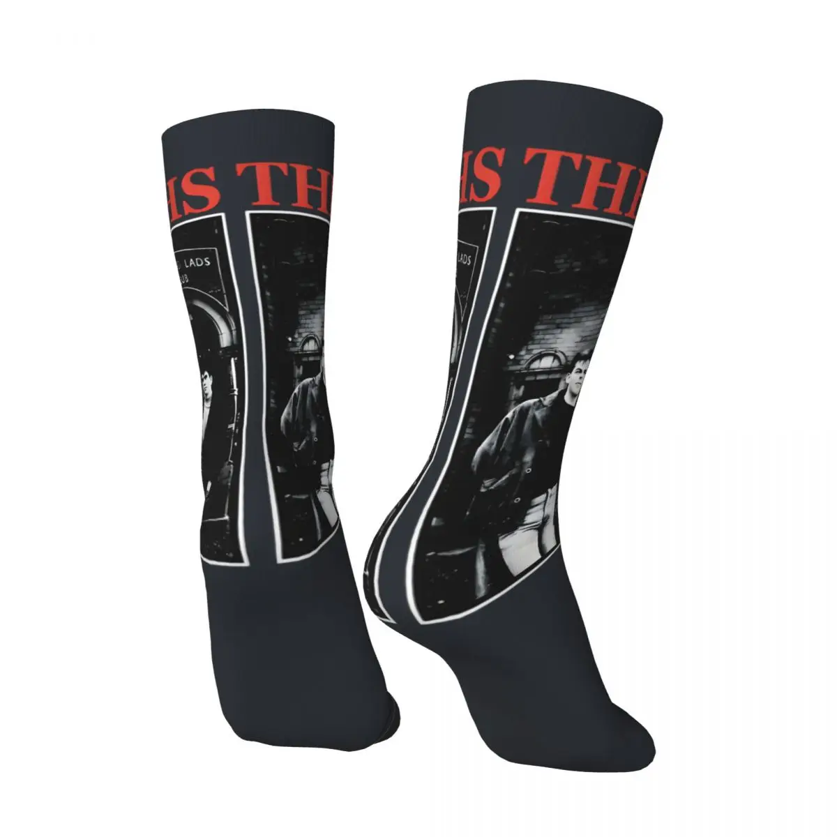 Hip Hop Vintage British Rock Bands In The 80s Crazy Men's compression Socks Unisex The Smiths Harajuku Printed Novelty Crew Boys