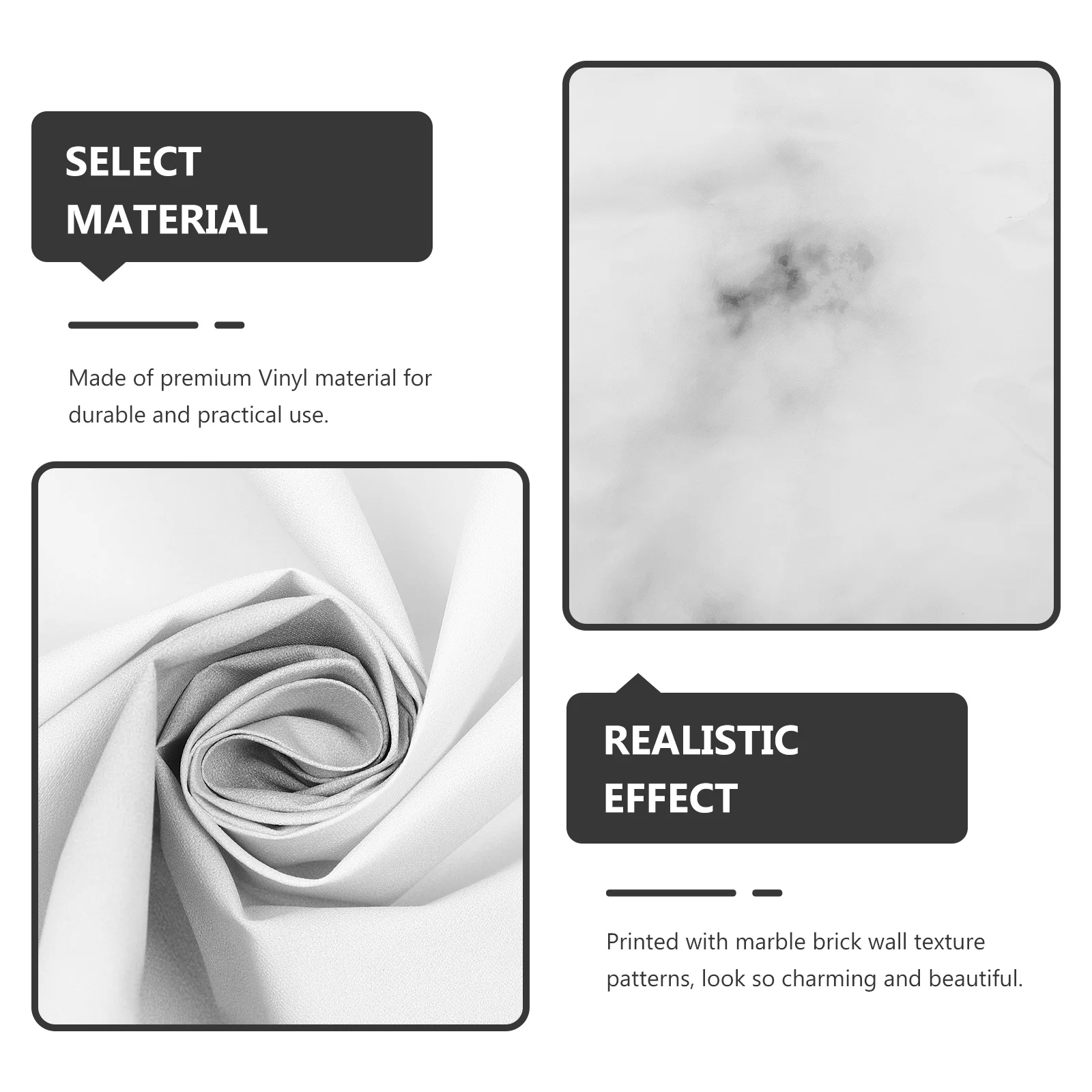 

Marble Texture Photography Backdrop Cloth Vinyl Tear-Proof For Birthday Wedding Studio Home Decor Background