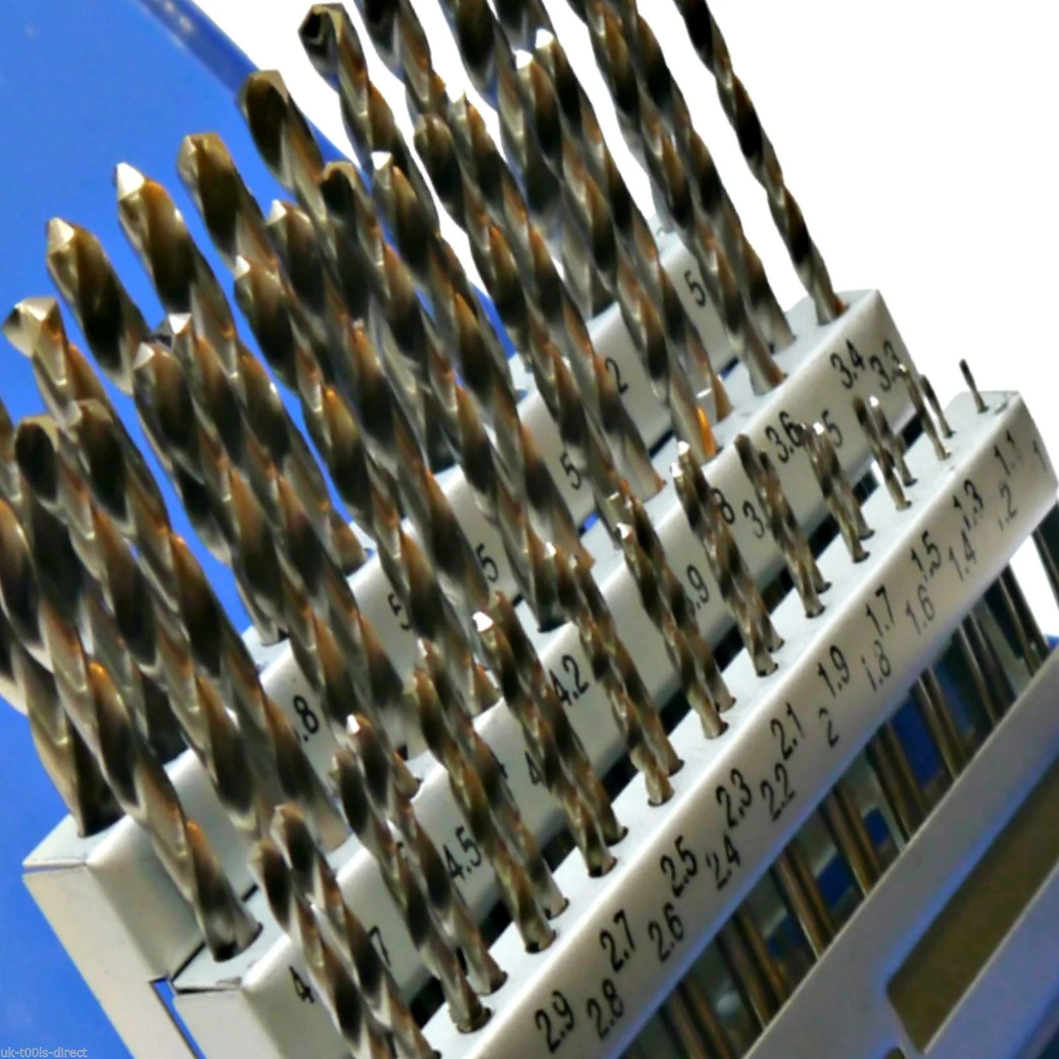 51pc Engineering Drill Bit Set Hss 1 - 6mm in 0.1mm