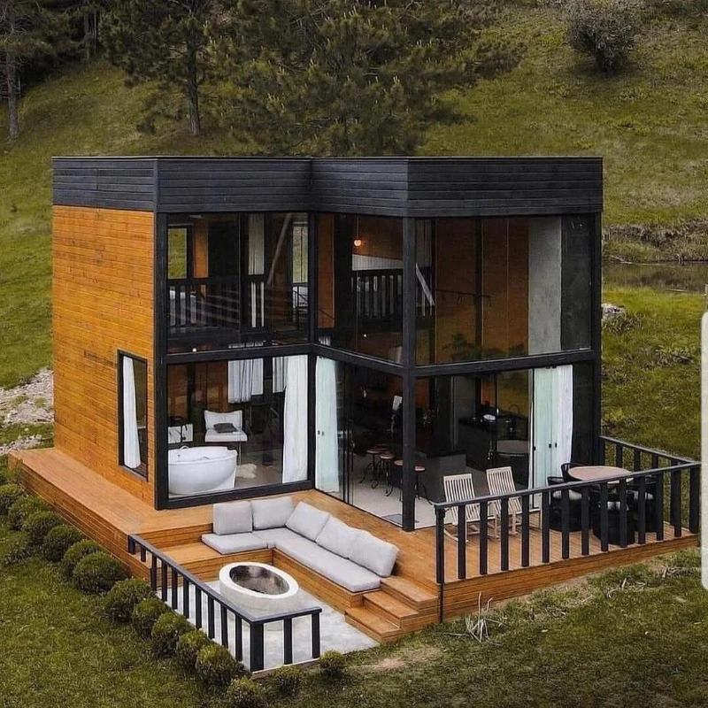 Prefab Tiny House 20ft 40ft Expandable Container House Prefabricated Mobile Container Home With Full Bathroom 2 3 Bedrooms