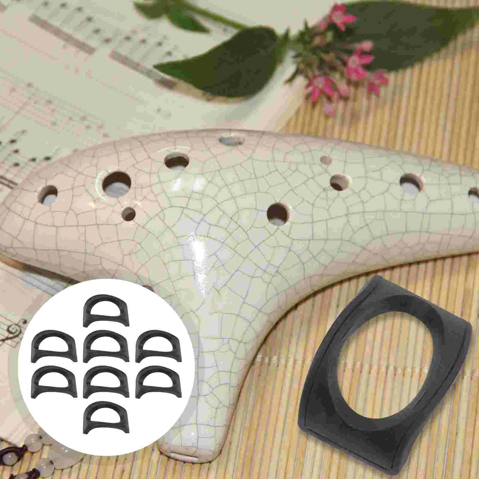 

8 Pcs Ocarina Music Instrument Base Bracket Musical Holder Princess Resin Practical Stand