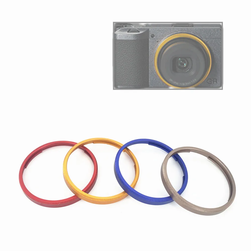 Acessórios de Anel de Lente de Metal GR3 GR3x GR4 substituem o Anel de Lente GN-1 GN1 para Câmeras RICOH GR III, GR IIIx, GR IV