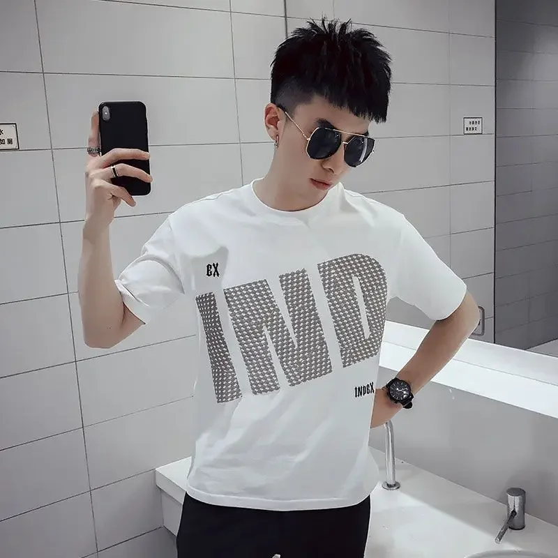 Одежда, крутая уличная одежда, модная мужская футболка, винтажные мужские футболки, оригинальный Топ с графическим принтом Xl, свободная гладкая футболка в стиле обычного Катана