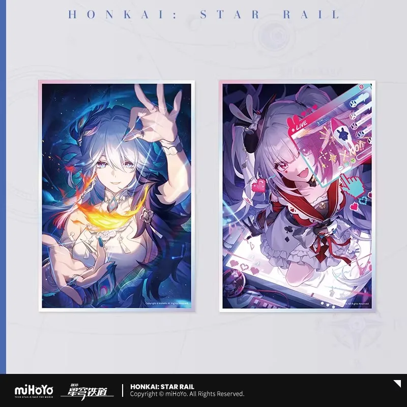 

Официальный мерч miHoYo Honkai: Star Rail: Акриловая подставка-конус с персонажами из аниме и игр, серия Light Cone, 4.0, подарок