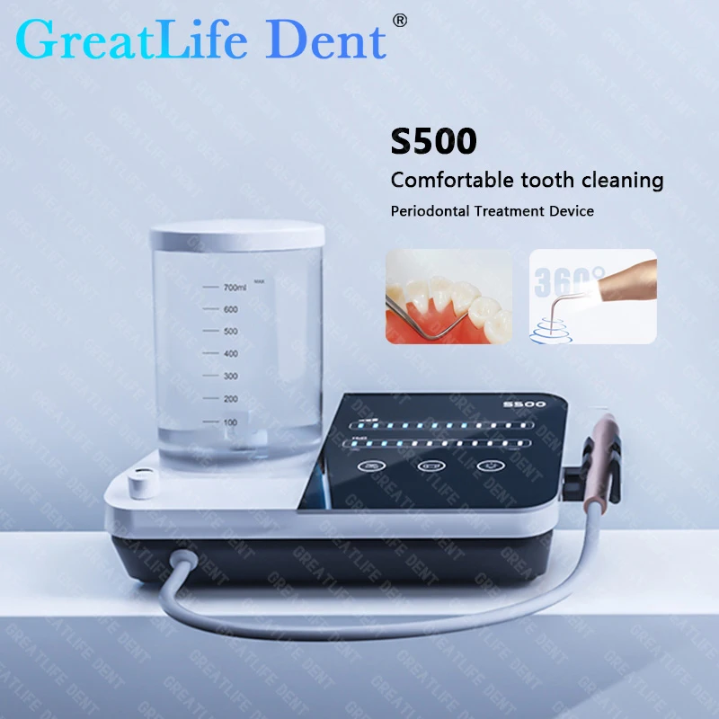 

GreatLife Dent Dental S500 Ультразвуковой стоматологический скалер Ультразвуковое устройство подачи воды Безопасное эффективное удаление зубного камня