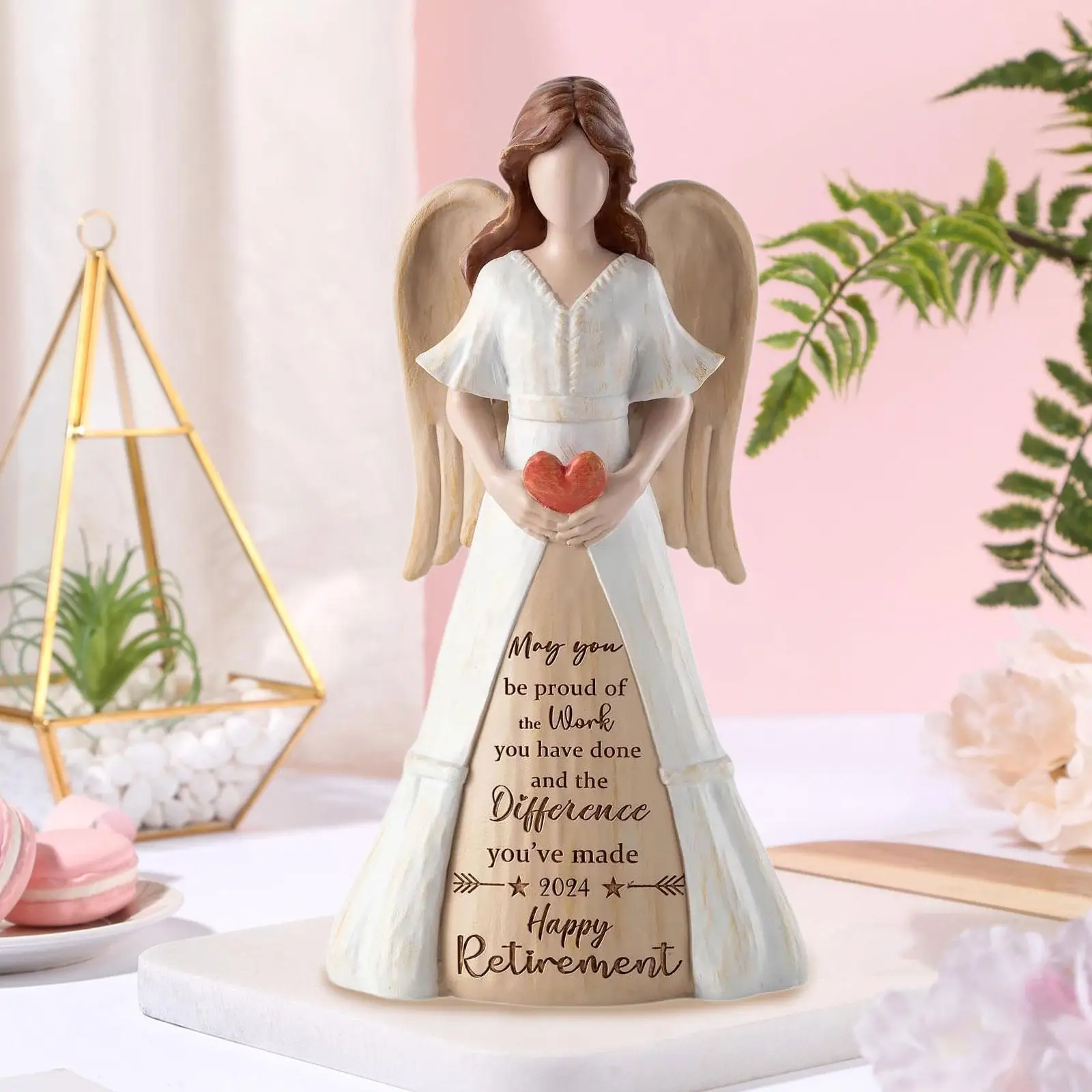 Angel Statue 2024 Retirement Gift Creative Souvenir for Teacher Friends Mom