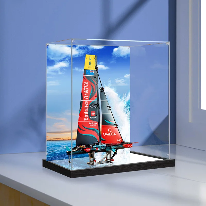 Applicable to 42174AC75 single hydrofoil sailboat transparent acrylic display box figure storage dust cover