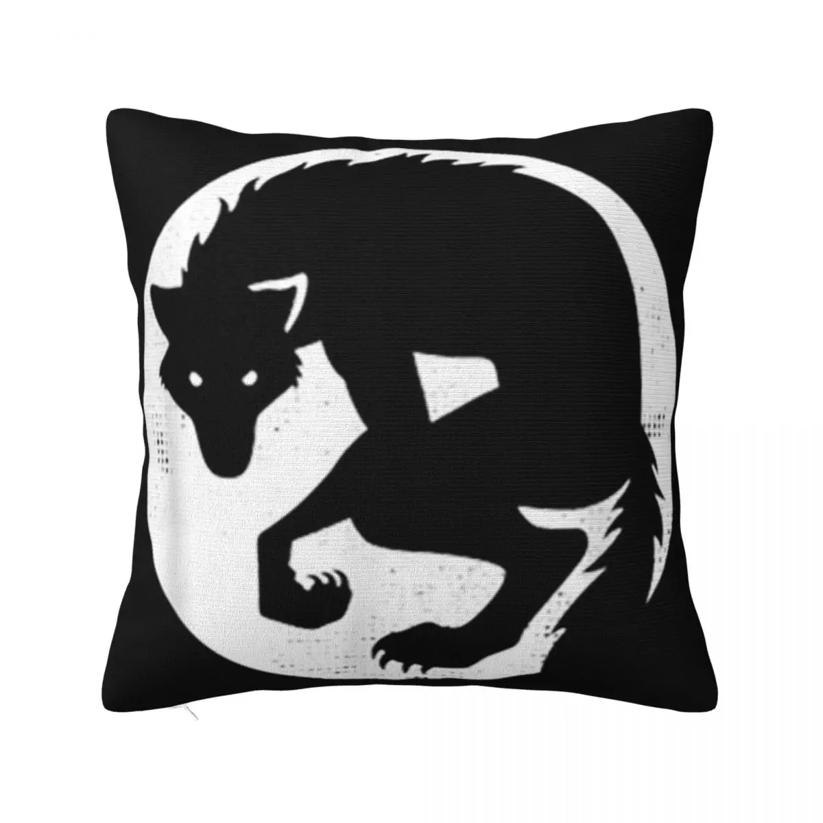 Beautiful Werewolf Silhouetted In Front Of The Moon Man Straight New Design Basic Customized Pillow Case