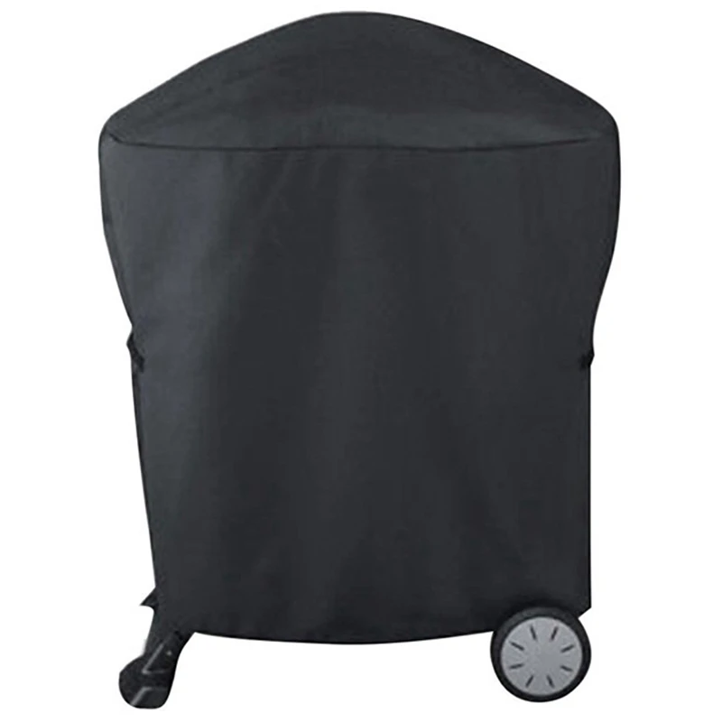 Waterproof BBQ Cover Barbeque Rolling Cart Grill Cover For Weber Q1000 Q2000 Series Protector ,UV Resistant