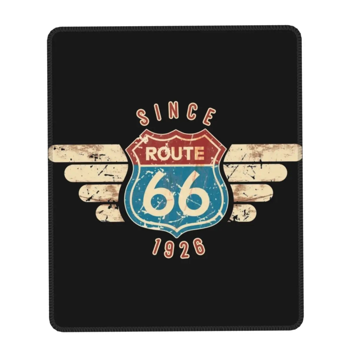 Route 66 Sign Since 1926 Mouse Pad Custom Anti-Slip Rubber Base Gamer Mousepad Accessories The Mother Road Office PC Desk Mat