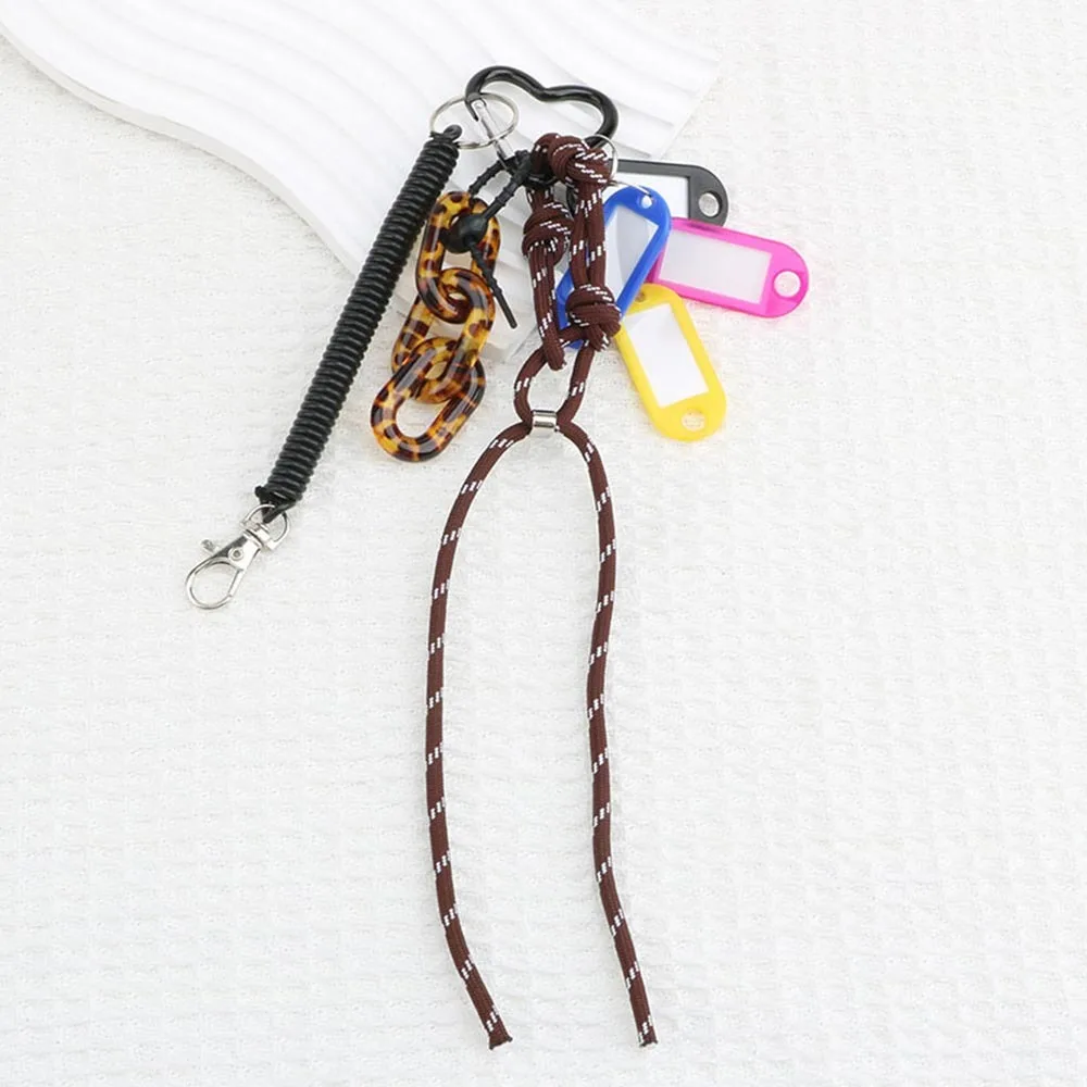 

Braided Straps Bag Keychain String Bag Charms Colored Rope Pendant Keychain Luxury Designed DIY Charms Bags Keychain