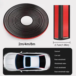 SEAMETAL-Rubber Car Seals, Edge Sealing Strips, Auto Protector de Telhado, pára-brisa Selante, Anti-Colisão Strip, Window Seals 8 principais vendas borracha tipo h - №6