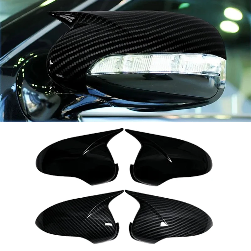 

For Mercedes-Benz E-Class W211 2006-2008 Side Mirror Cover Cap ABS Plastic Car Exterior Accessories Left/Right