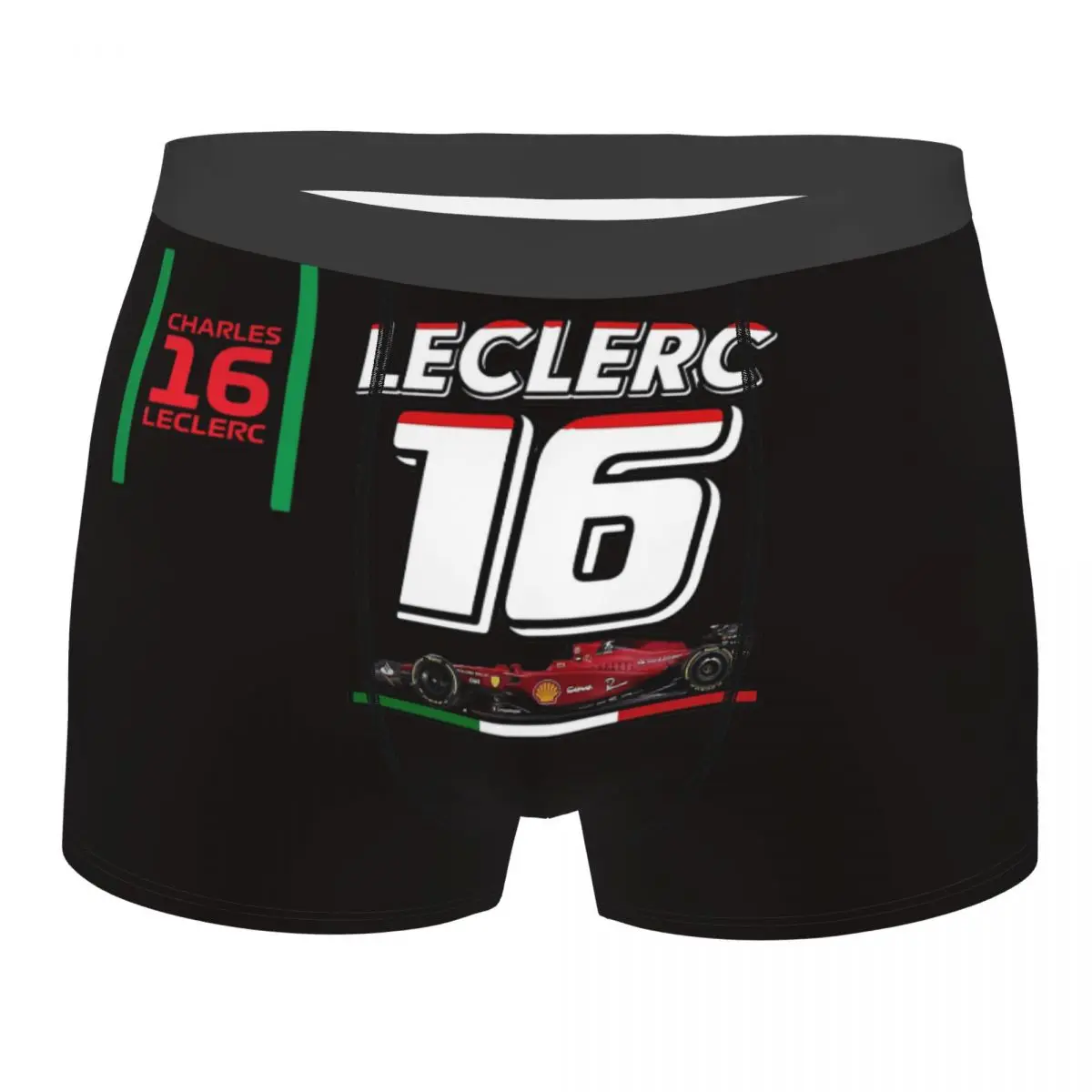 Leclerc 16 Racing Driver Men's Boxer Briefs Boxer Briefs Highly Breathable Underwear Top Quality Print Shorts Gift Idea