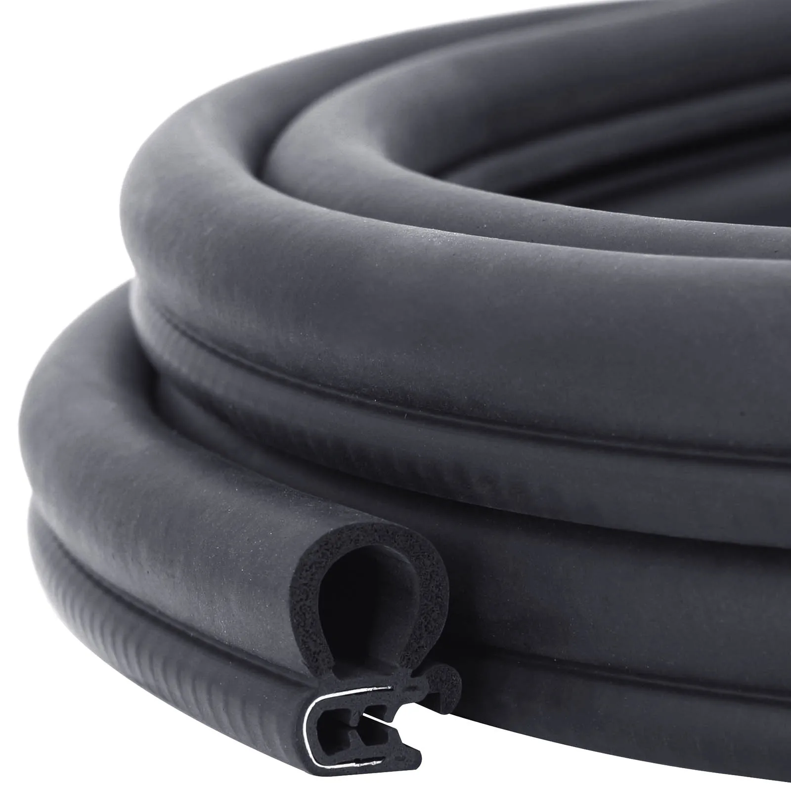 

2M/4M Car Door EPDM Trim Seal Strip with Side PVC Bulb Sealing Strip Waterproof Trim Sound Insulation Weatherstrip Seal Strips