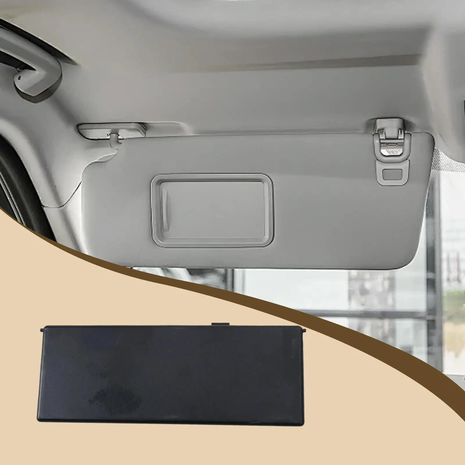 Car Sunvisor Mirror Cover High Quality Replacement Cosmetic Mirror Shield for Volvo V40 S60 Auto Interior