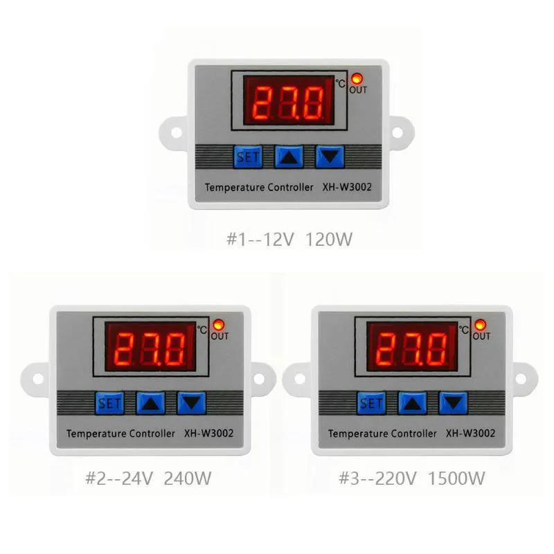 1/2~20/50Pcs XH-W3002 Microcomputer Digital Temperature Controller Digital Display Temperature Control Switch