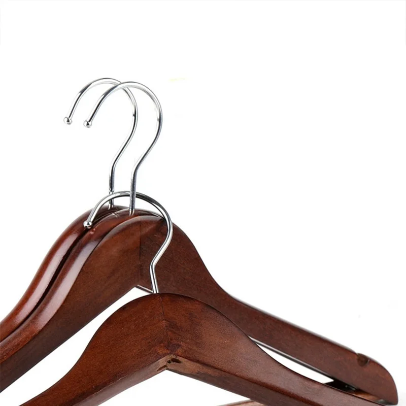 Hotel clothes Hanger thick Solid Wood luxury  jacket hanger Wardrobe Brace For Clothing Coat Hanging Shelf Closet Organizer