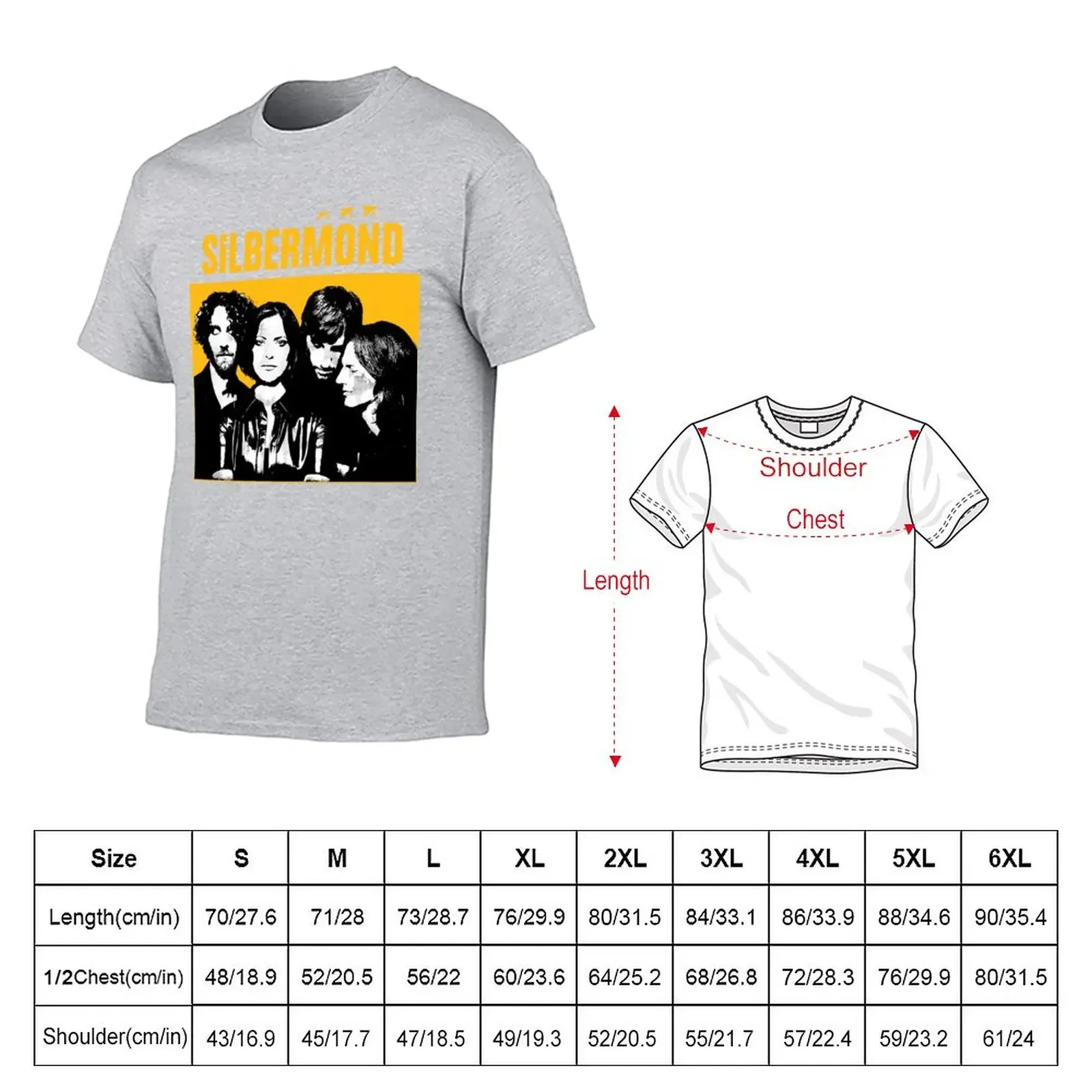 New Silbermond T-Shirt heavyweights kawaii clothes tees luxury clothes men