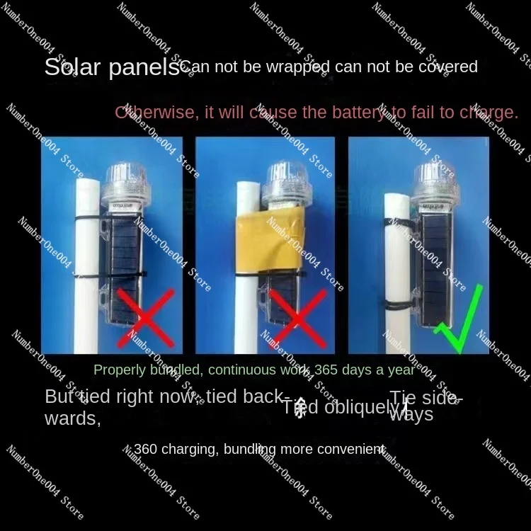 Solar Screen Marine Signal Strobe Light Flash Anchor Fishing Lamp Flow Net Light