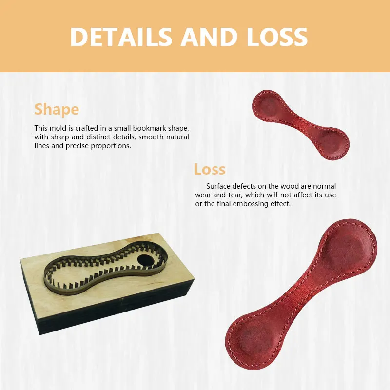 Handcrafted DIY Leather Cutting Mold for Simple Bookmarks Sharp Durable Craft Tool