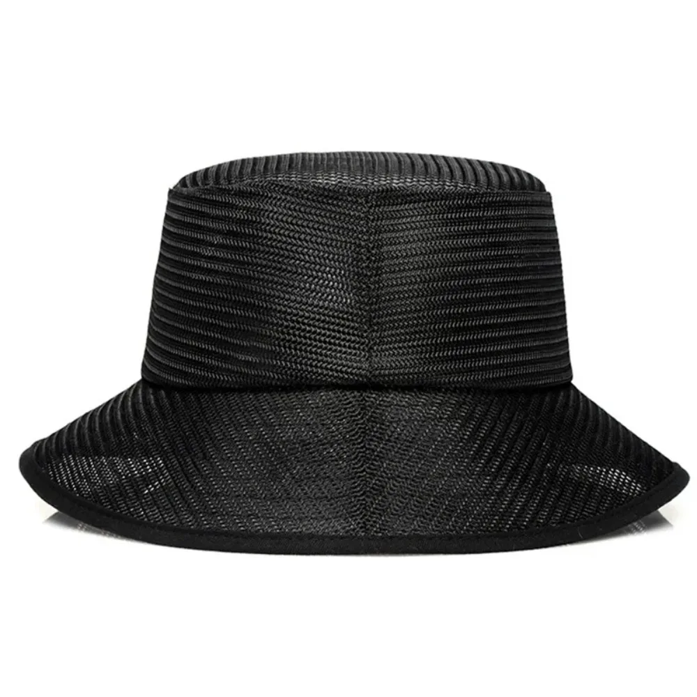 Full Mesh Breathable Oversize Bucket Hats Man Big Head Outdoor Fishing Sun Hat Lady  Plus Size Panama Beach Cap 58cm 60cm 62cm