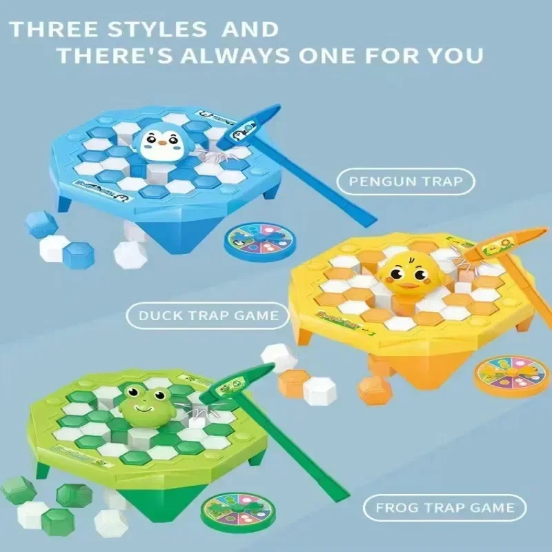 Rescue Penguin Knocking Ice Game Mini Ice Breaking Penguin Toy Children\'s Interactive Competition Toy Tabletop Puzzle Game