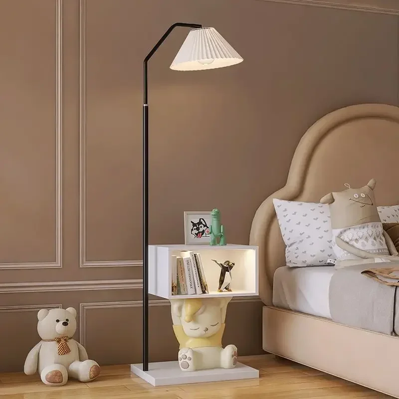Cream Style Coffee Table Living Room Side Cabinet Tea Water Rack Cute Bedside Storage Home Decor Furniture Interior Fixture