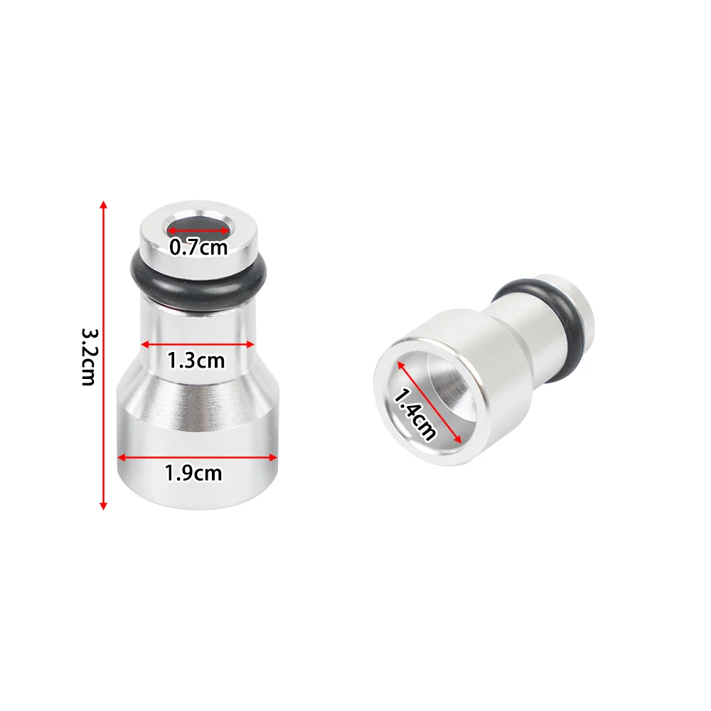 551371 8Pcs Fuel Injector Spacers Convert LS1 Fuel Injector to LS Truck Injector Fuel Injector Connector Silver FP-1101