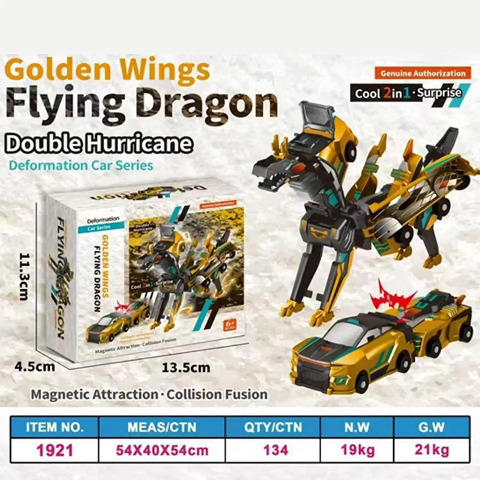 Jouet de voiture dinosaure à déformation de collision 2 en 1, jouet magnétique amusant, voiture à déformation de collision, véhicule à moteur pour enfants, cadeaux de fête