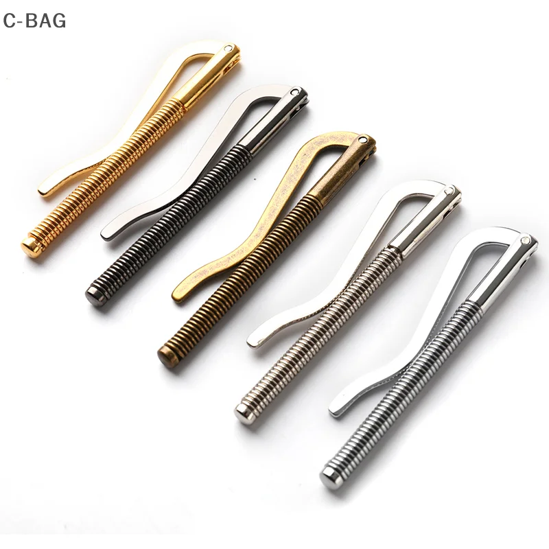 1 قطعة معدنية Bifold المال كليب بار المحفظة استبدال أجزاء الربيع المشبك النقدية فحص حامل للجيب 75 مللي متر/3 بوصة