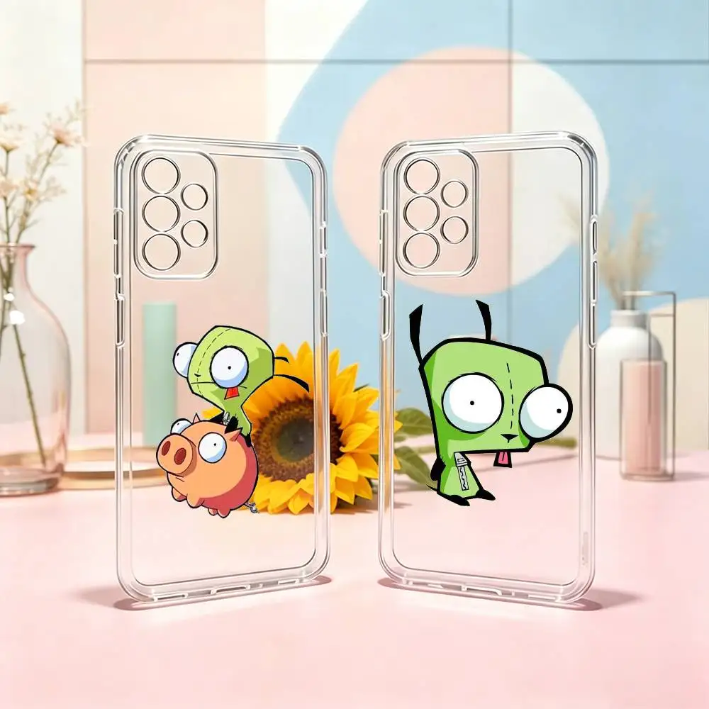 Invader-R Zim Gir-R  Phone Case Transparent Silicone Soft For Samsung S25,S24,S21,S22,S23,S30,Ultra,S20,Plus,Fe Gift