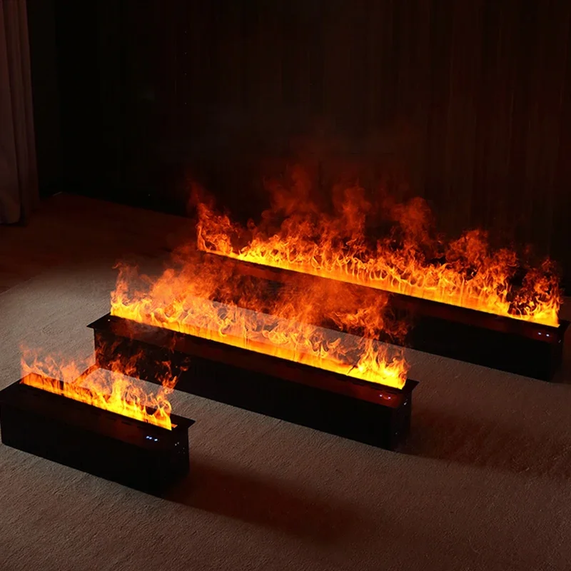 3D المياه الكهربائية الموقد ضباب الموقد جزءا لا يتجزأ من واقعية ضباب لهب التحكم عن بعد APP الديكور الداخلي مدفأة البخار #4