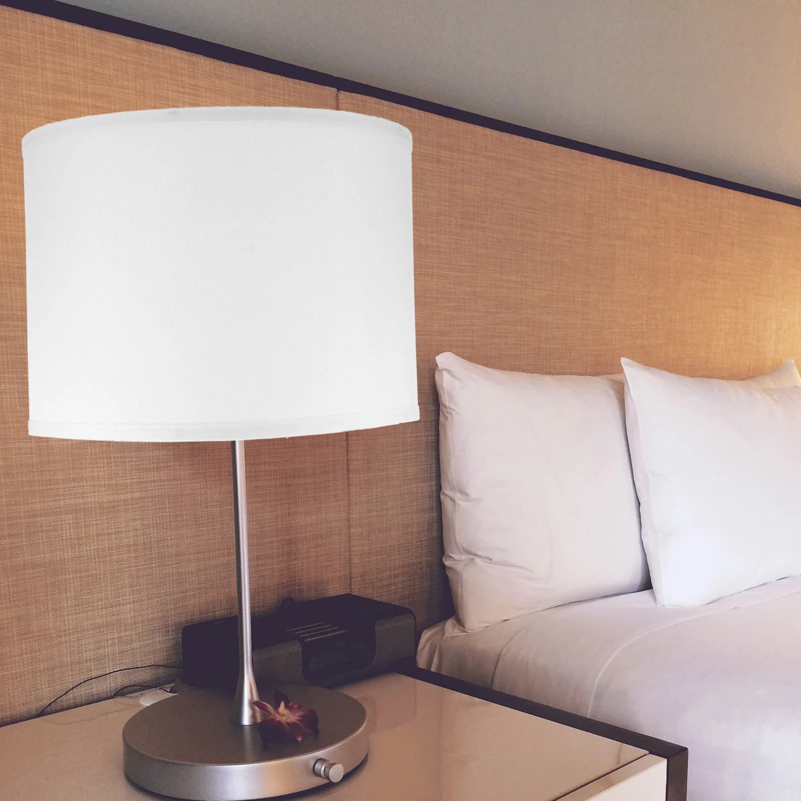 

Cylindrical Fabric Lampshade for Table Floor Lamps Bedroom Living Room Office Light Shade Cloth Dustproof Warm