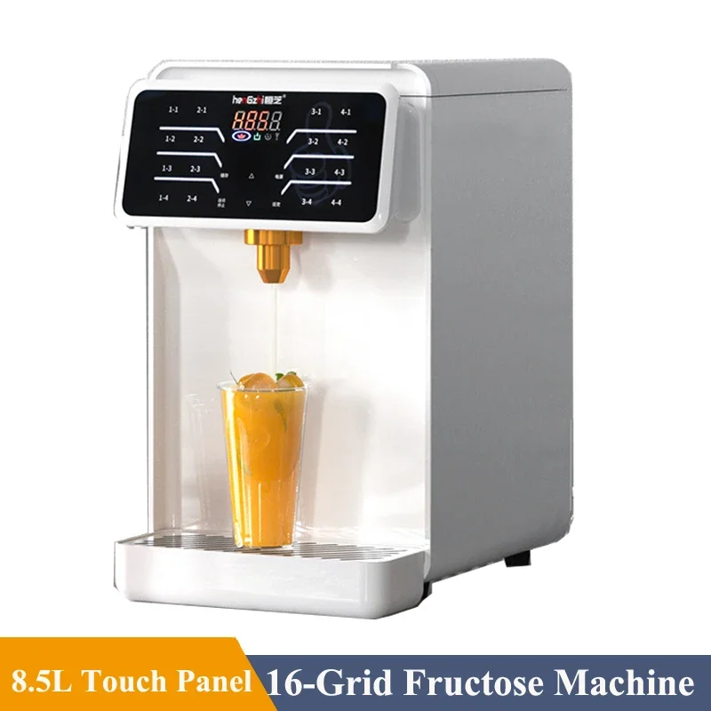 

FOR Screen 16 Quantitative Fructose Machine 8.5L Syrup Fructose Dispenser for Bubble Tea Boba Tea Shop Stainless Steel Outlet