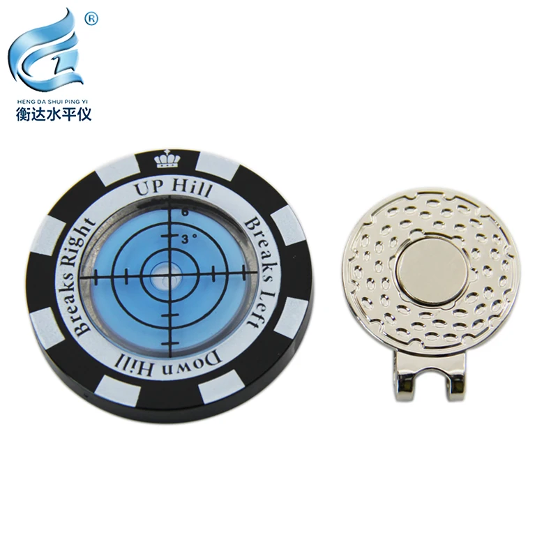 Imagem -03 - Golf Hat Clip Bolha Horizontal Green Reader Nível Banda Bolha Magnético Nível Universal Instrumento Assistida Slope Putter