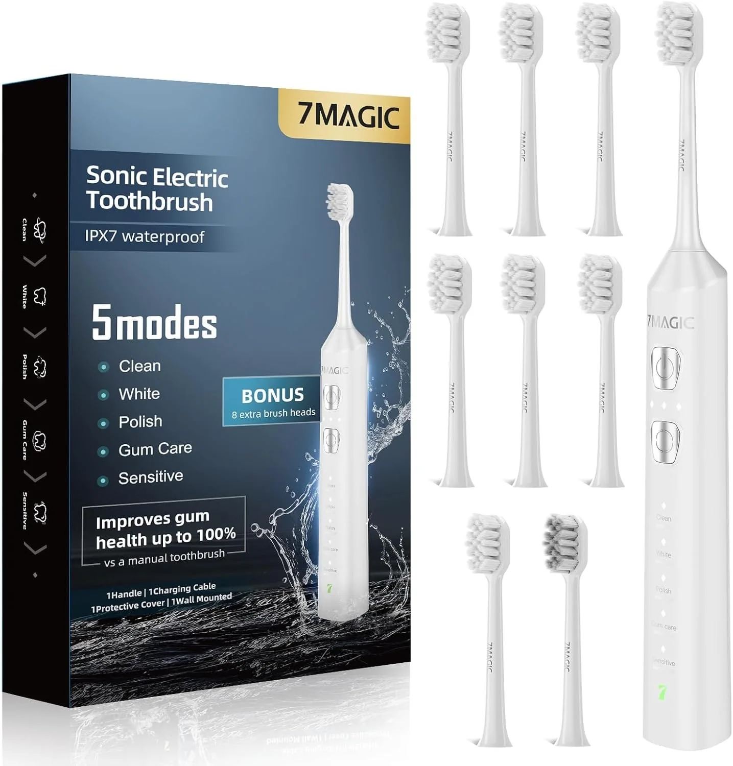 Replacement Toothbrush Heads For 7MAGIC D36/Mitimi D36/Sharp D36 Electric Toothbrush Accessories Nozzles Bristles gallery 4