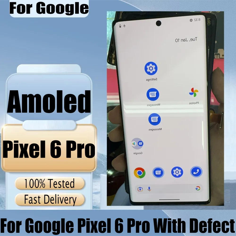 استبدال شاشة لمس LCD لجهاز Google Pixel 6 Pro بمواصفات عالية – تقييم شامل لـ Pixel 69