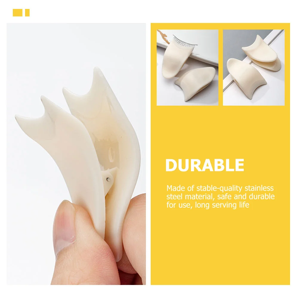2Pcs Eyelash Applicator Compact Portable False Eyelash Clip Wear-Resistant Convenient Tool Eyelashes Clamp Eyelashes Clamp