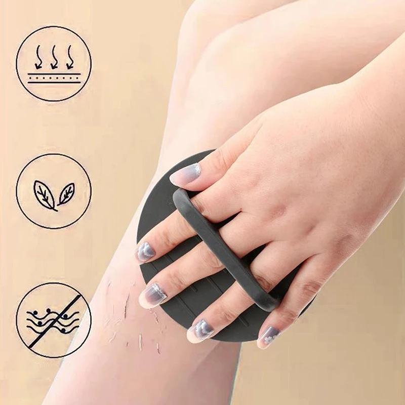 

{MX} TPR Round Body Scrub Brush Rubbing Back Glove Bath Exfoliating Dead Skin Deep Cleansing Shower Tool
