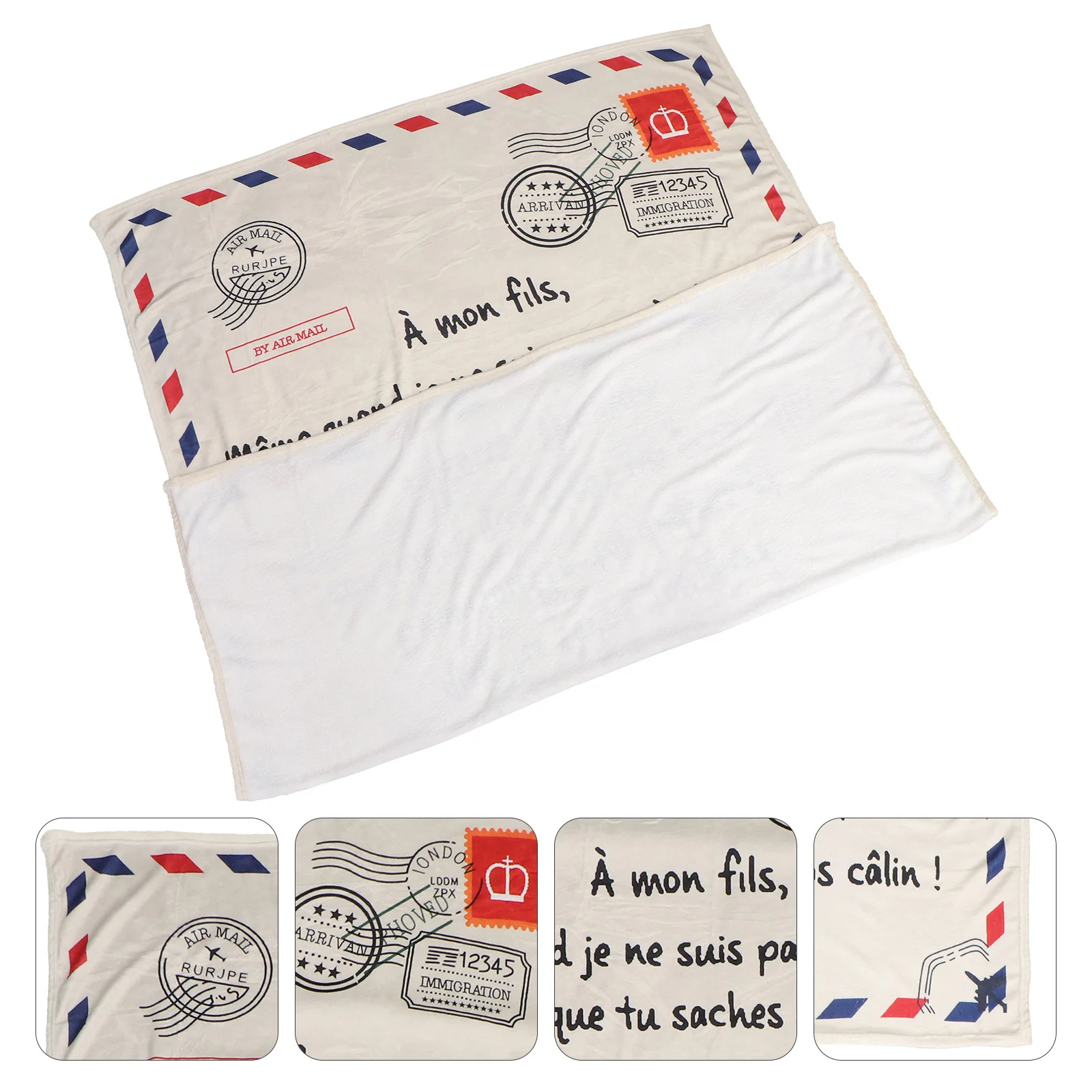 1Pcs Lamb Fleece Blanket Letter Style Flannel Breathable Warm Sleeping Blanket Couch Bed Office Nap Winter Gift Decorative