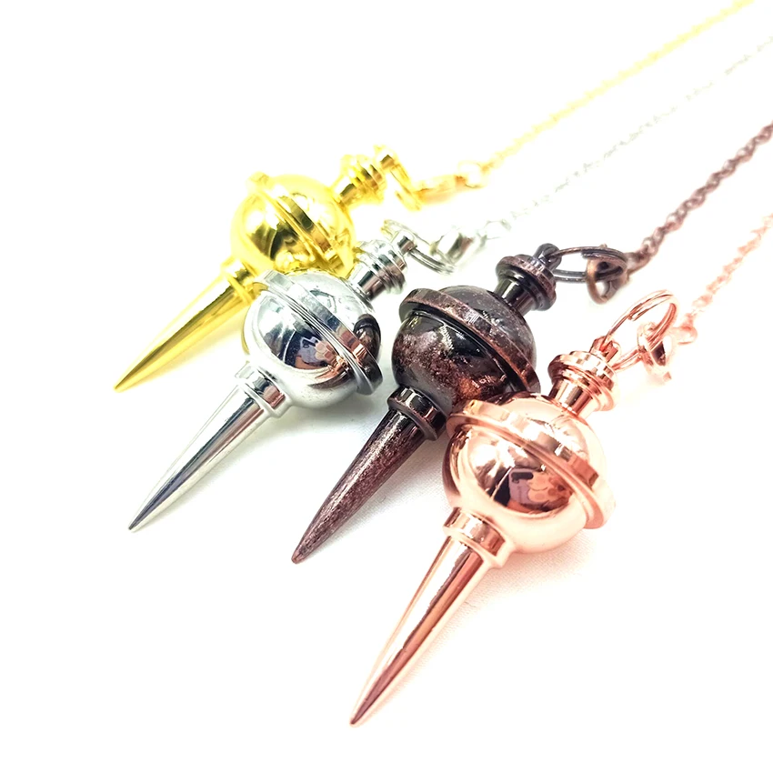 

Spiritual Products Metal Copper Pendulums for Dowsing Pendulum Divination Healing Ball Pendant Wicca Metaphysical Pendulo