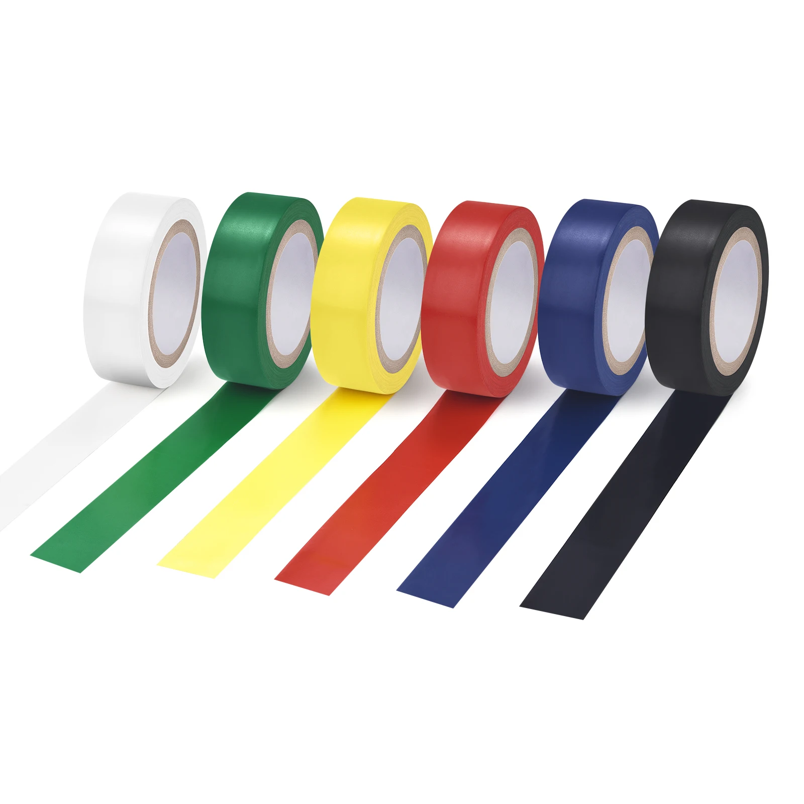 10Meters Electrical Tape Wire Insulating Tape Adhesive Color Tape High Temperature Resistance PVC Waterproof Tape for Wire Cable