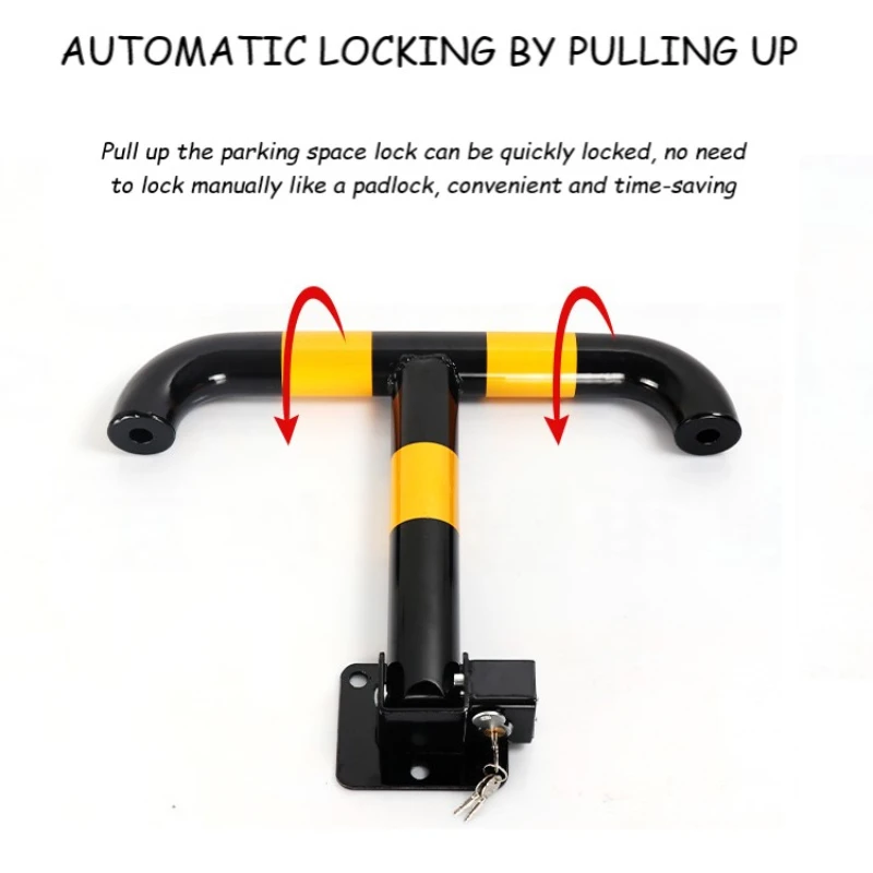 T001 Universal Parking Ground Lock Car Space Holding Garage Parking Guard Rounded Corner Thickened Arc Corner