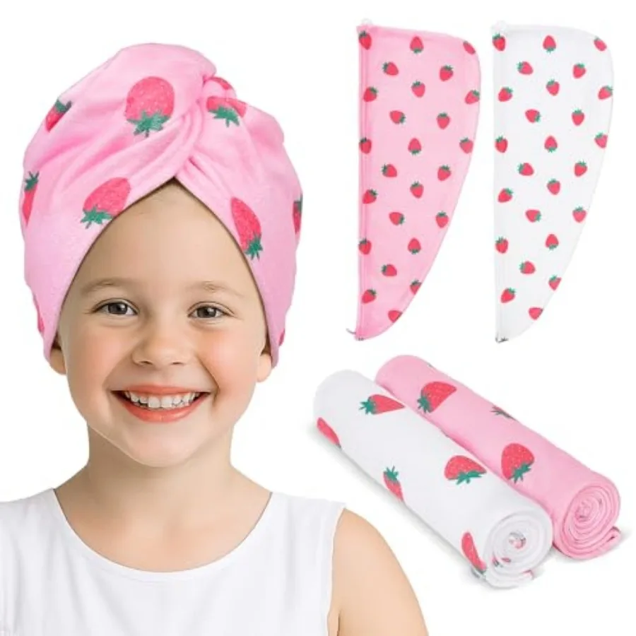 

Microfiber Hair Towel for 2Pack Hair Wrap Towels Absorbent Hair Drying Towel Wrap Hair Turbans for Curly Thick Hair