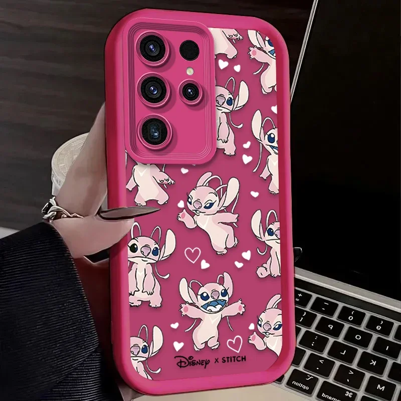 Cartoon Disney Stitch Custodia per Samsung Galaxy S24 S25 S23 Ultra S22 S21 Plus FE A36 A56 A26 A16 A06 A15 A25 A35 A55 5G Cover