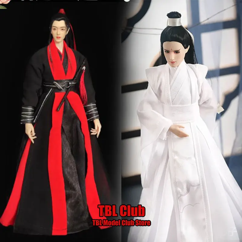 In Stock 1/6 Scale Male Soldier Cosplay Gay Clothes Anime Young Master Swordsman Hanfu For 12inch Action Figure Doll